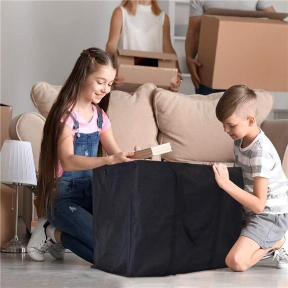 Extra Large Moving Bags with Strong Zippers & Carrying Handles, Storage Bags - Picture 5 of 8